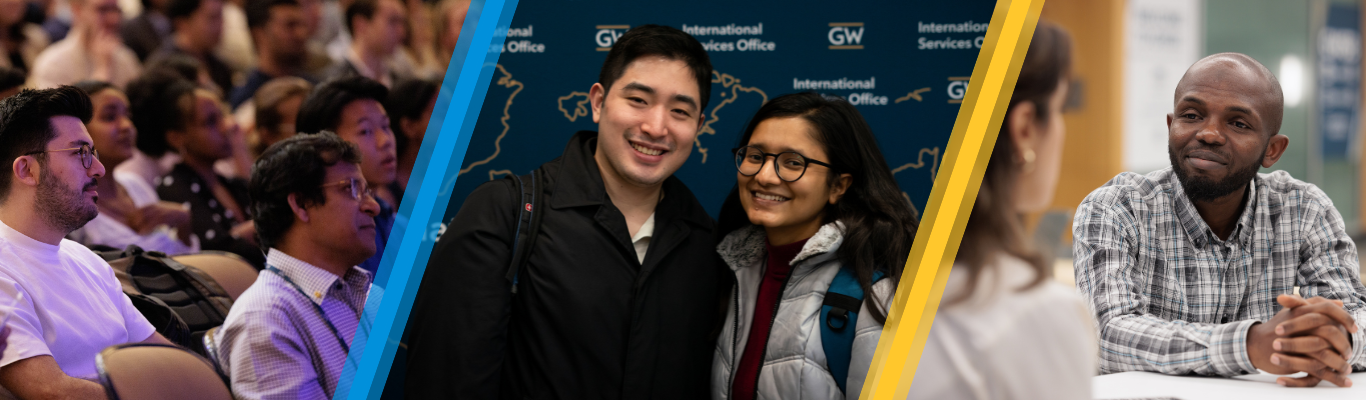 Images of international students at events